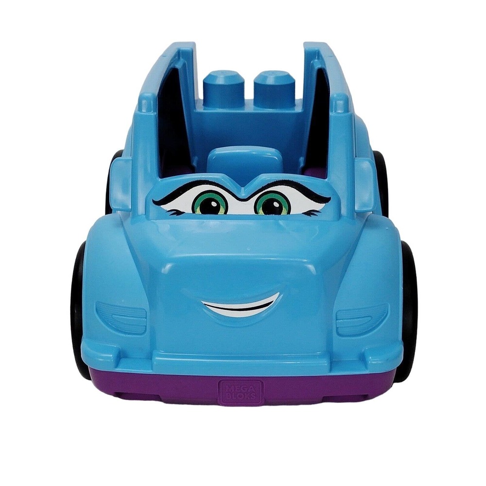 Mega Bloks Tina Tour Bus Teal & Pink First Builders Car Toy Blocks CAR ONLY
